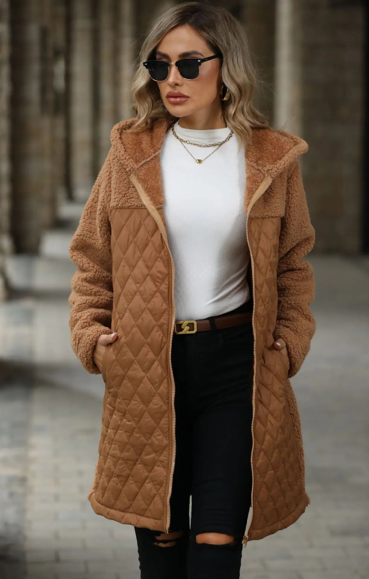 Damen Casual Wintermantel